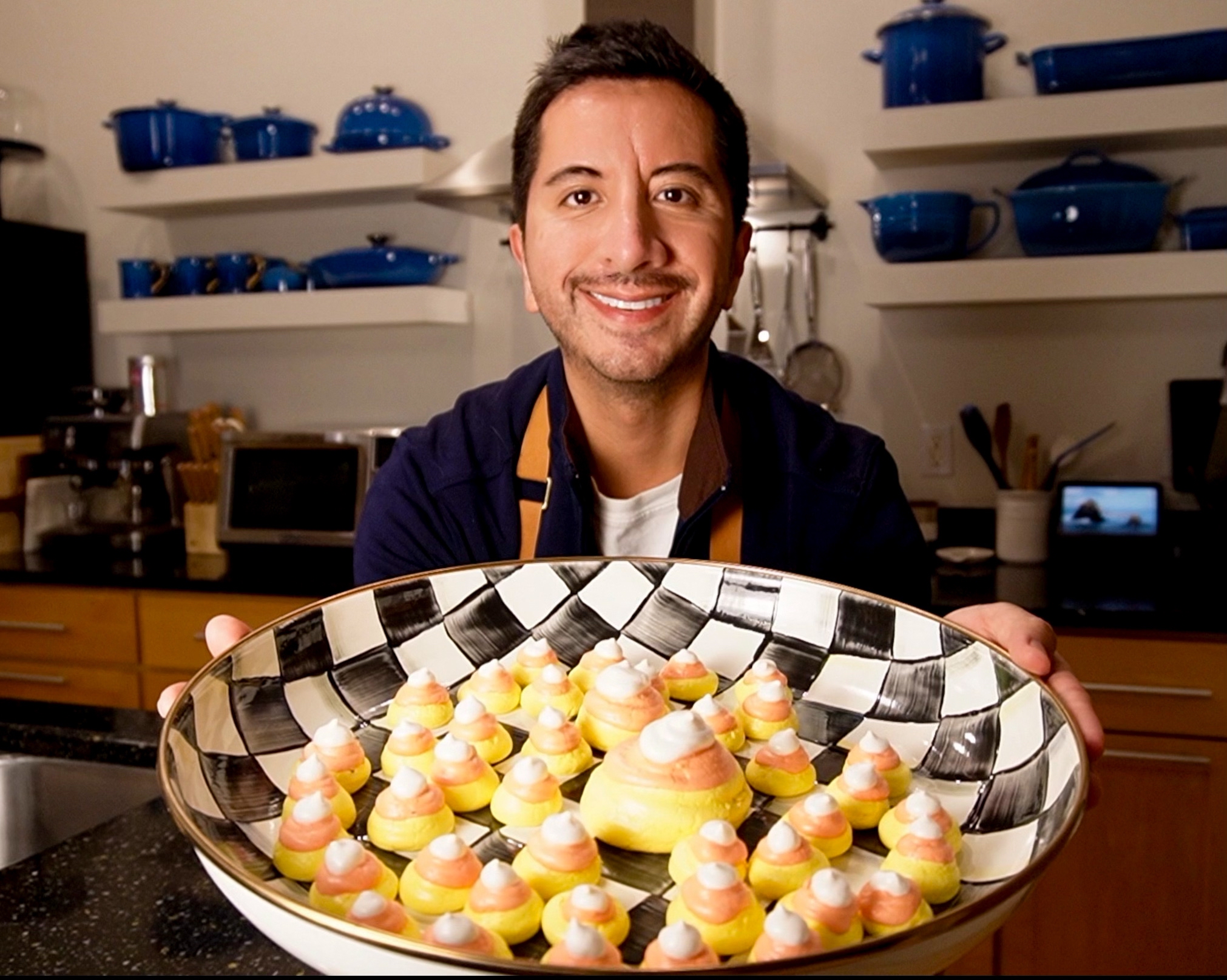 Candy Corn Meringues